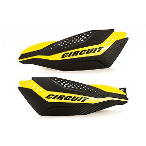 Prot Mao Circuit Dakar Universal Carbon/amarelo