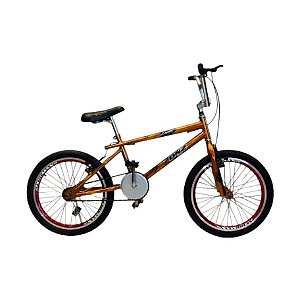 Bicicleta DNZ Aro 20 Cross Freestyle Dourada