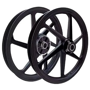 Aro Liga Leve BHD Factor 125/125I/150 Fazer 150 Freio A Disco Mod 6 Pontas Preto
