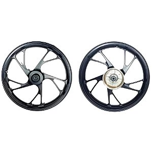 Aro Liga Leve BHD Titan 160 2015 A 2024 Freio A Disco Mod Pé Galinha Preto