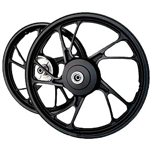 Aro Liga Leve BHD Titan 150 ES/KS 2004 A 2013 / Start 160 Freio A Tambor Mod Pé Galinha Preto