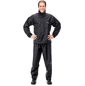 Capa De Chuva Pantaneiro Nylon Com Gola Preto G