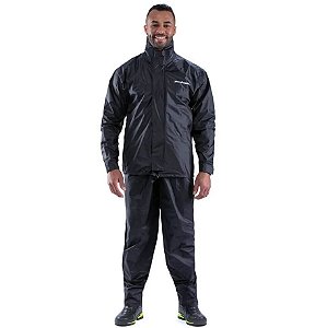 Capa De Chuva Pantaneiro Nylon Gola Com Abertura Traseira Para Mochila Preto G