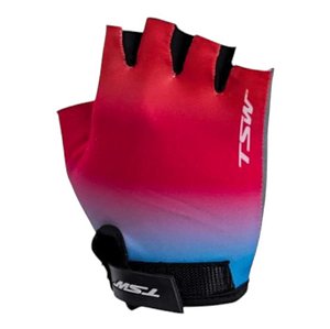 Luva MTB Ciclista JPP TSW DM Azul Vermelho E Cinza Kids