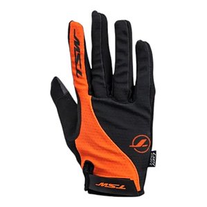 Luva MTB Ciclista JPP TSW DL 05 Preto E Laranja M