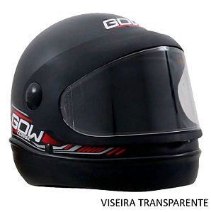 Capacete Gow Interlagos Classic Preto Fosco 56