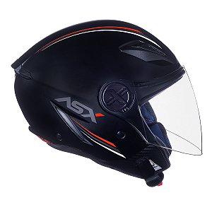 CAPACETE ASX CITY AIR SOLID FOSCO PRETO 58/M
