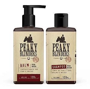 KIT SHAMPOO E BALM PARA BARBA PEAKY BLINDERS