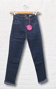 Calça Jeans Feminina Skinny Com Elastano Barra Dobrada REF 09015 9