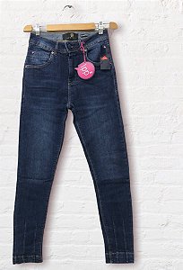 Calça Jeans Feminina Cigarrete Basica Com Costura Frontal Na Barra REF 09035 15