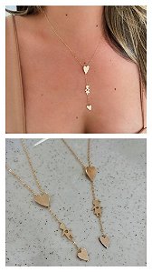 Colar Dois Corações + Filhos