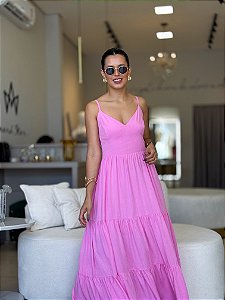 Vestido Midi Liso