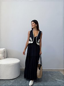 Vestido Midi Liso
