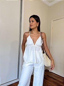 Blusa Bata Off White