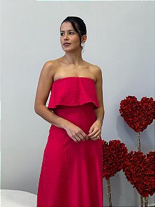 Vestido Tomara que Caia Babados