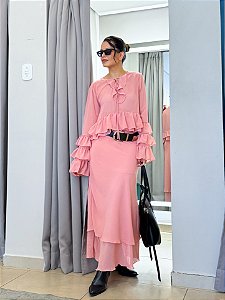 Saia Dupla Chiffon