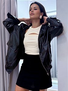 Jaqueta Couro PU