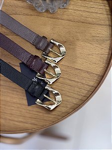 Cinto Couro Fivela Orgânica