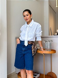 Camisa Tricoline Gravata