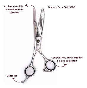 Tesoura de Desbaste para Canhotos