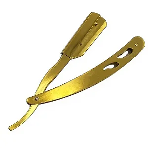 Navalha Dourado Profissional Aço Inox