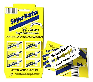 Lâmina de Barbear Super Barba Platinum