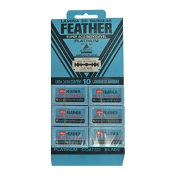 Lâmina Feather Hi-Stainless Platinum