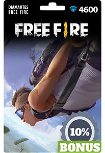 Free Fire 4.600 Diamantes + 460 Bônus [Recarga]