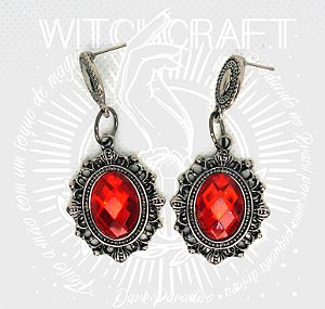 Brinco Raven - vermelho