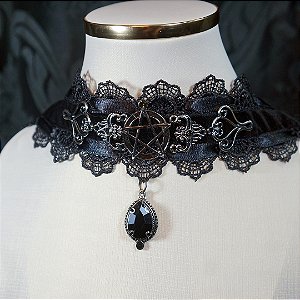 Gargantilha de renda Witch Dreams