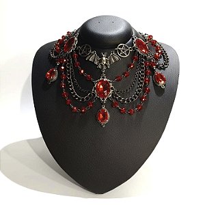 Colar Noctis - Vermelho