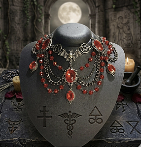 Colar Noctis - Vermelho