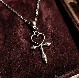 Pingente Ankh Heart