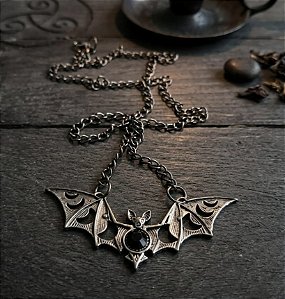 Pingente Moon bat - preto