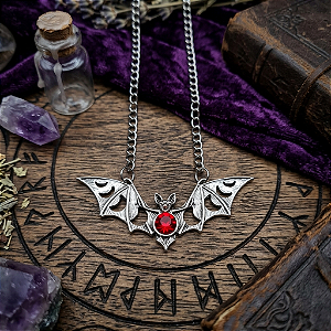 Pingente Moon bat - vermelho