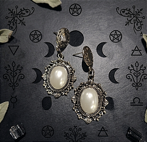 Brinco Raven - perolado