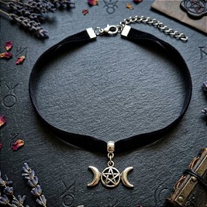 Chocker em veludo Triluna