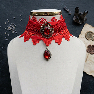 Gargantilha de renda Lady Hell