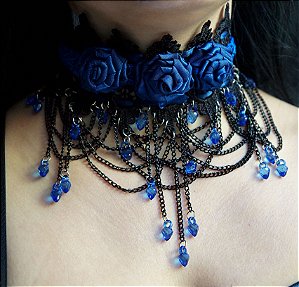 Gargantilha de renda Ophelia's River