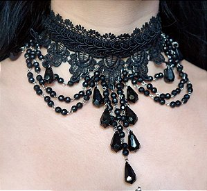 Gargantilha Traditional goth