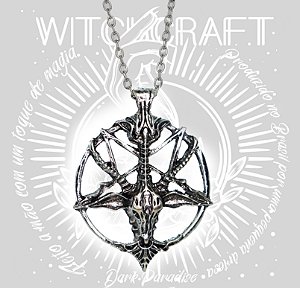 Pingente pentagrama baphomet