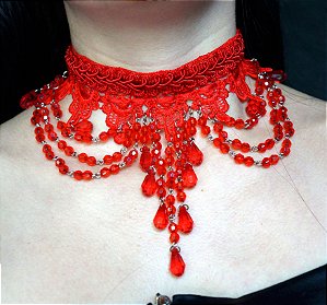 GARGANTILHA RED FLAME II