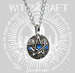 Pingente pentagrama lunar