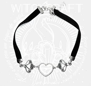 Choker em veludo Dark Heart