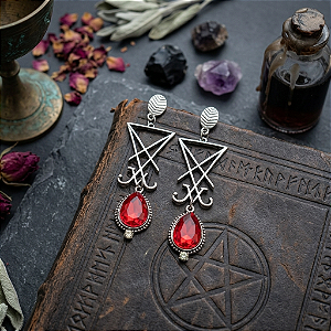 Maxi Brinco "Luxury Sigil" - Vermelho