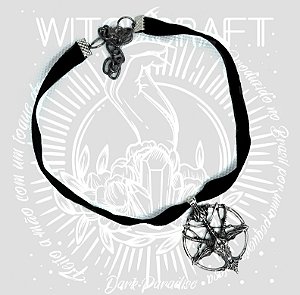 Choker pentagrama Baphomet