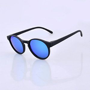 Óculos de Sol redondo Polarizado - Modelo Brazil II - Azul