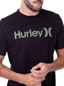 Camiseta Hurley HYTS010090 Solid Preto Verde