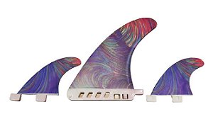 Quilha long Pavani Surf 7.5 Pol e Estabilizadores Colorida