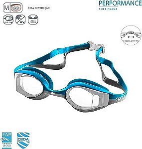 Oculos Speedo Focus Azul Cristal